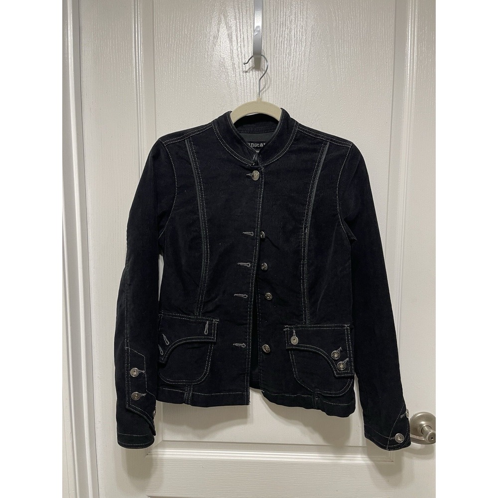 Jeanstar Small Women's Black Cool Detail Pull Over Jacket